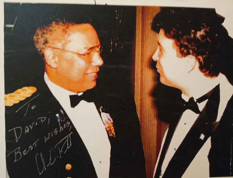 General Colin Powell at the United Nations 50th anniversary celebration at the Waldorf Astoria in New York City