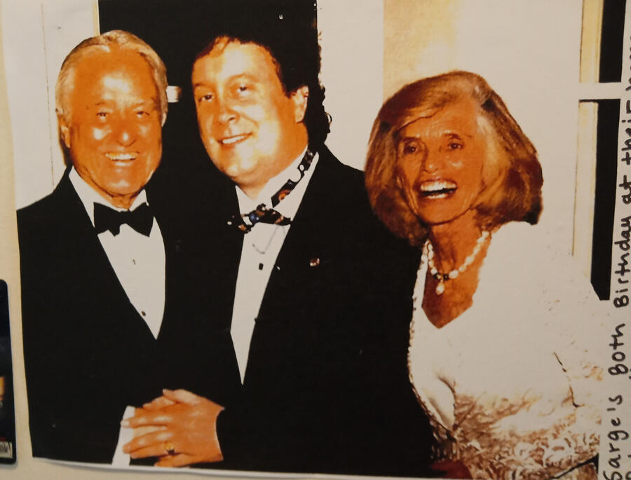 Sargent Shriver who founded Peace Corps and his amazing wife Eunice Kennedy Shriver who founded Special Olympics. I was at their home in Potomac Maryland to celebrate Sarge's 80th birthday party