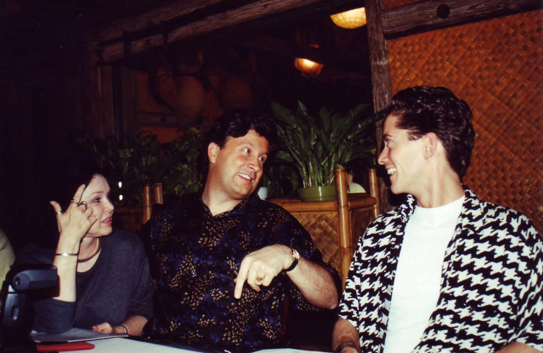 Yvonne Craig who was the original Batgirl and starting two movies with Elvis Presley, and me and in the black and white shirt, m