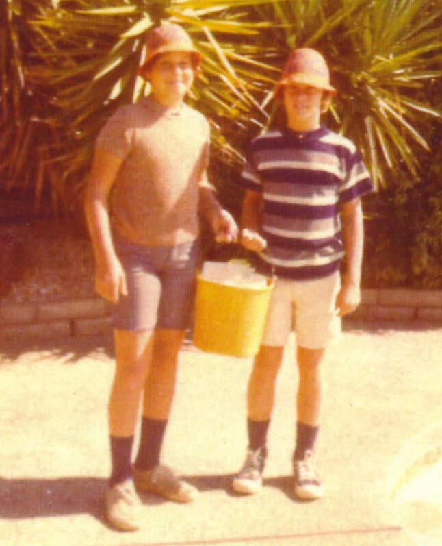 VRW, Vance "Keppy" Walker in my backyard in 1970 at 1238 Wooded Hills in Almaden Valley below Mt. Eminem...the brother of belove