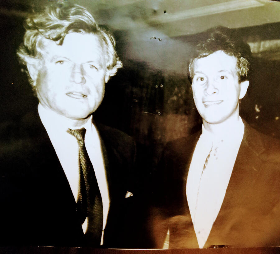 The second time I met Senator Ted Kennedy. He he was the champion of national Health Care for decades.