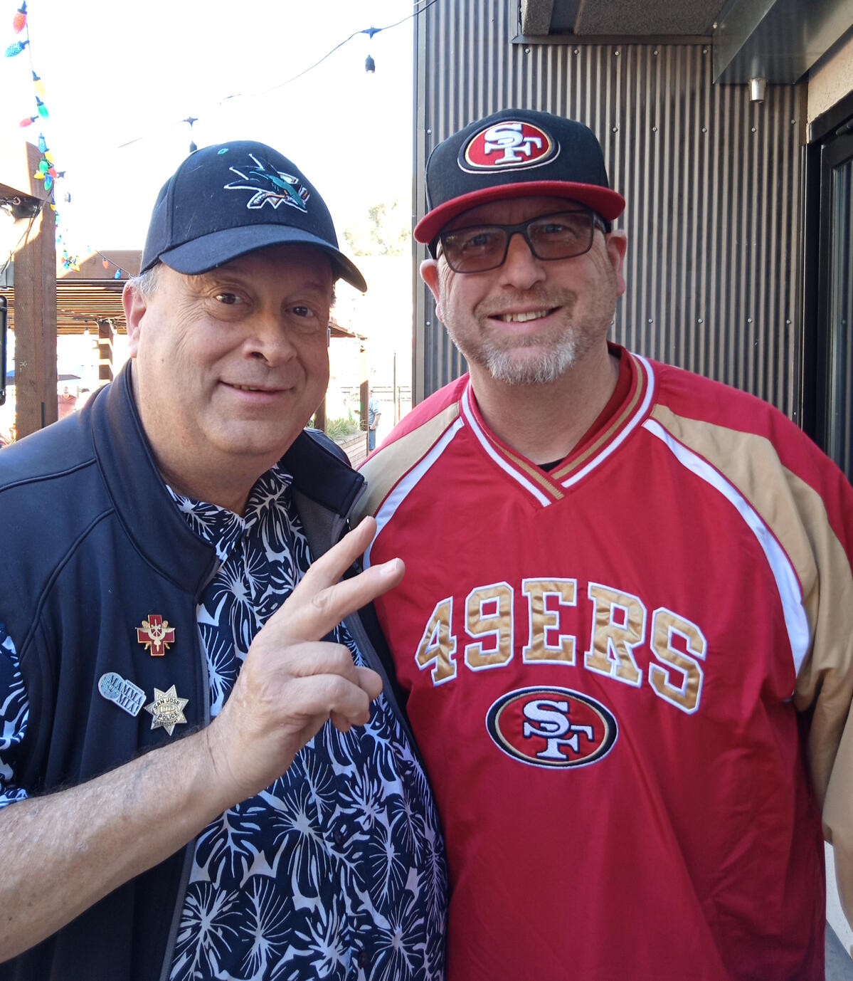 Pre-game San Francisco 49ers friend. I went to elementary school through Leland High School with Brent Jones who earned three ch
