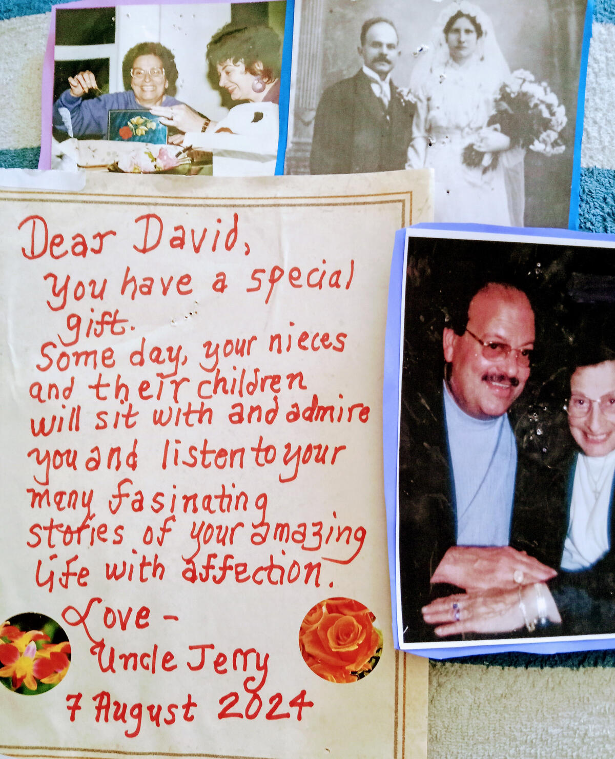 My beloved 😇Uncle Jerry Mollendor and my grandmother 😇Flora Federico.🇮🇹 Santa Clara University campus ministry ✝️team orches