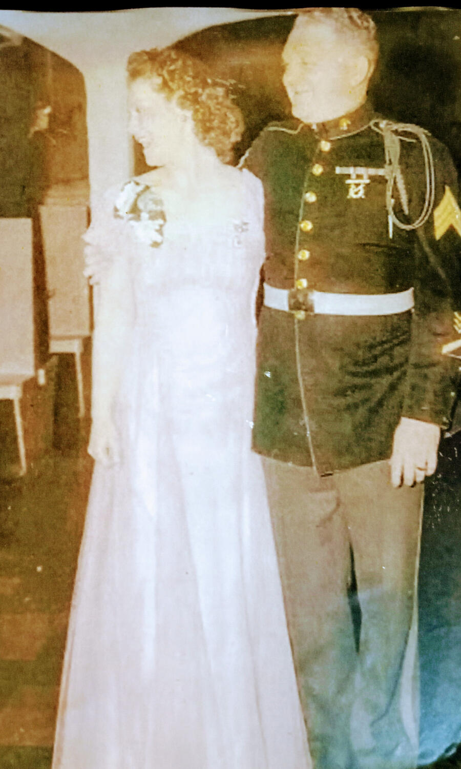 We are a military family. Pictured here is my grandfather David east, who served as a United States Marine and world war 1 and world war ii, during which time he earned three purple hearts. He was stationed in Honolulu when the Japanese bombed us. He ser