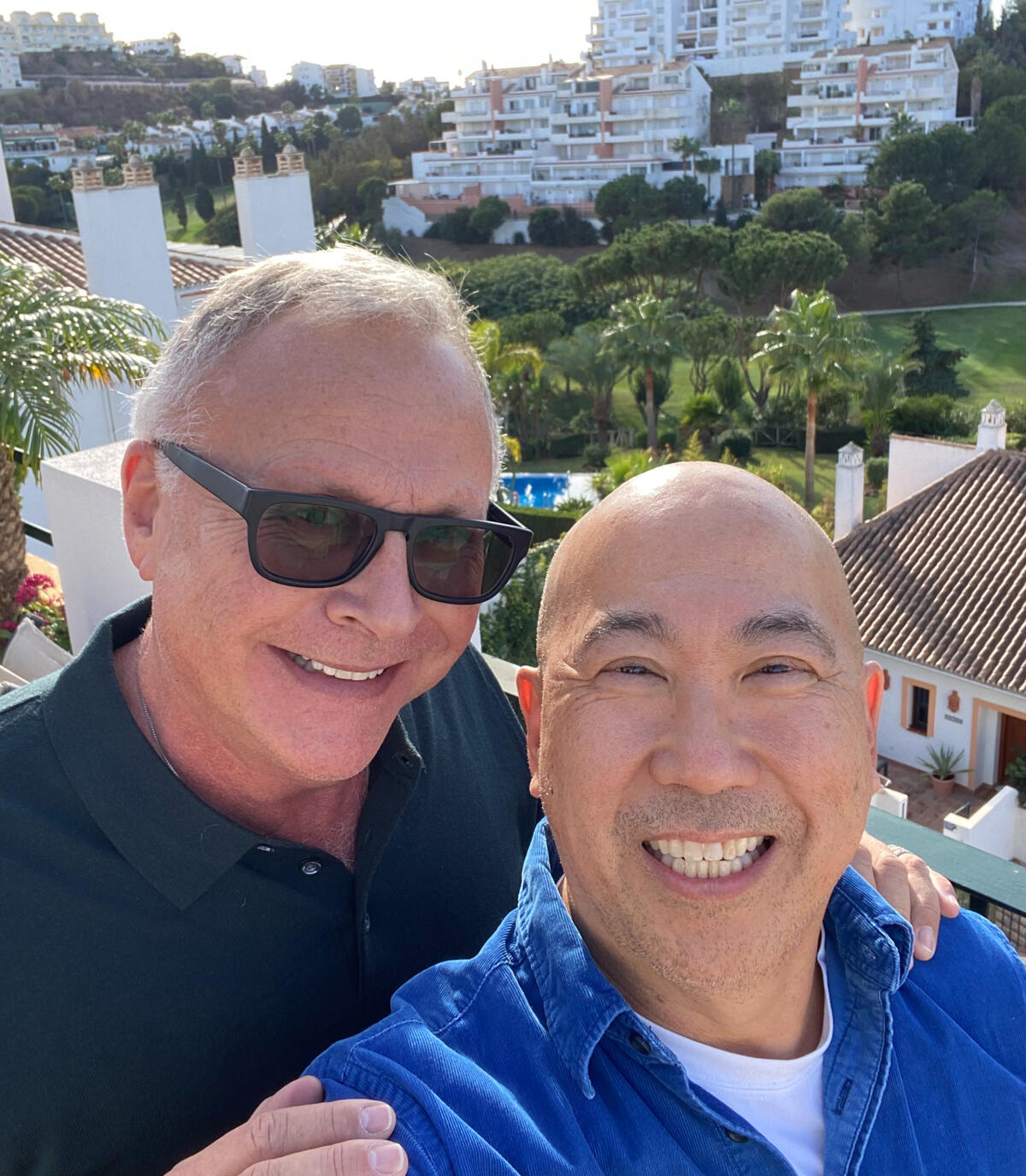 Dear college friends 😇 Steve Tao and 😇Gerald. They have purchased their dream home in 🇮🇹Spain and will retire there during t