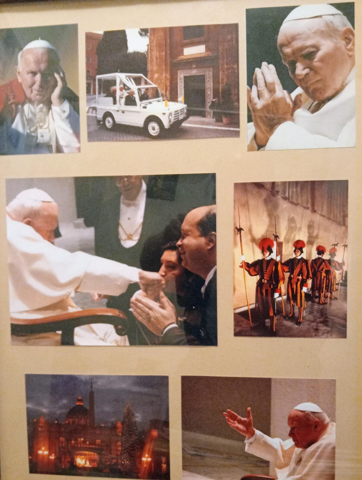 😇Sabrina, my wife and I were blessed in a private audience with his Holiness 😇Pope John Paul II at the Vatican. ✝️We held his