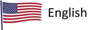 English American Flag Icon for English