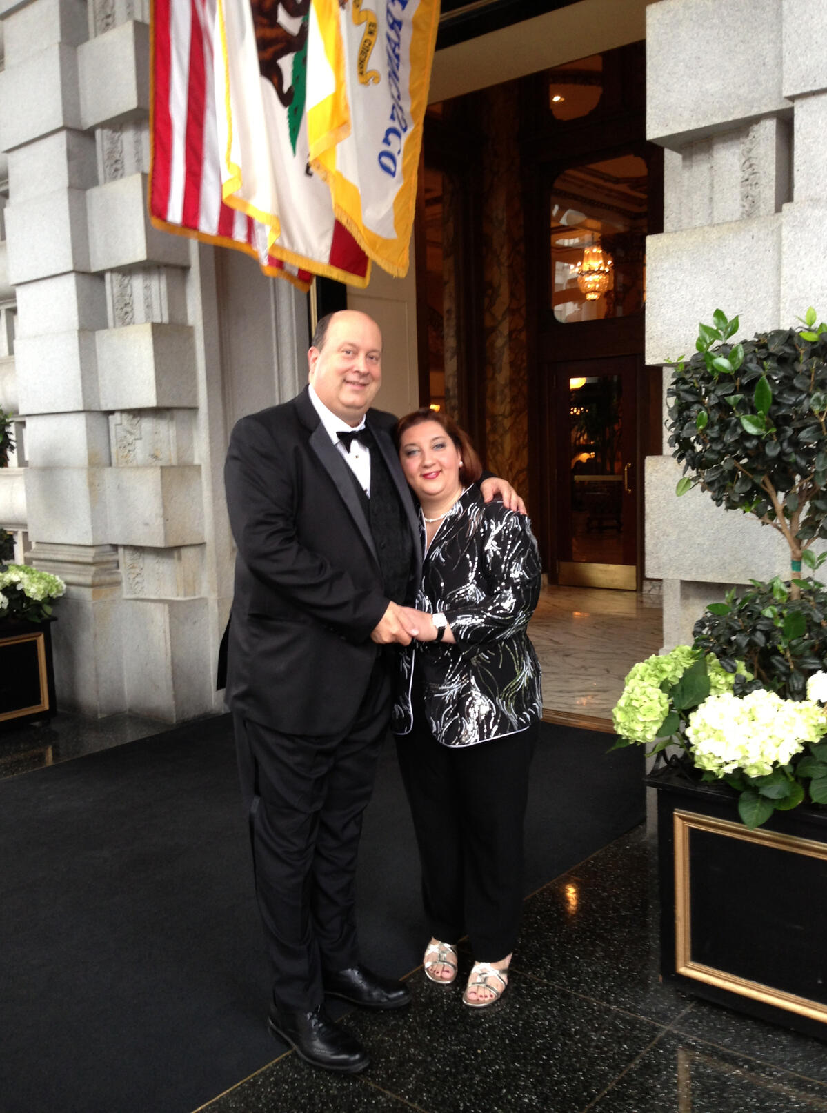 This is a picture of my beautiful wife Sabrina Maria Camiliere Eastis at the Fairmont Hotel in San Francisco where Tony Bennett