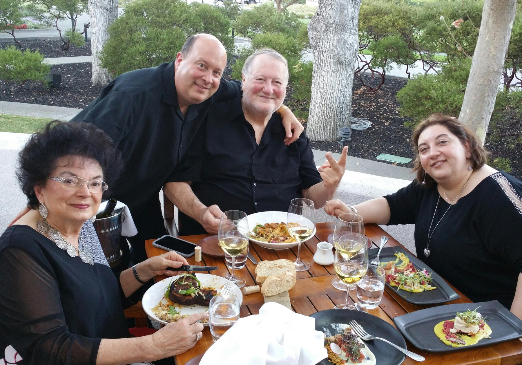 The awesome foursome at Wente Winery