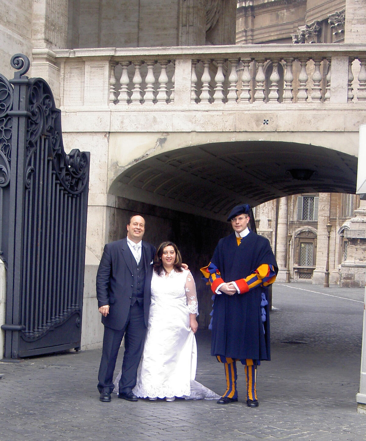 David and Sabrina a few hours before they were blessed in a private audience with his holiness Pope John Paul II at the Vatican in Rome.