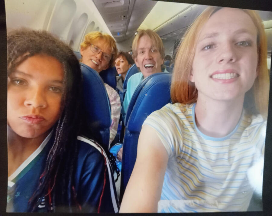 Elementary School friend Vance Walker and his wonderful family in route to New York City on vacation.