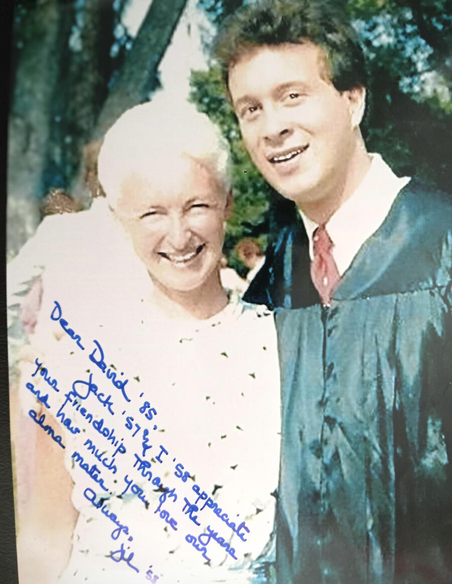 Jil Stark is the wife of former Claremont McKenna College president Jack Stark, she led the efforts to create the new athenaum and I gave the first tour there.