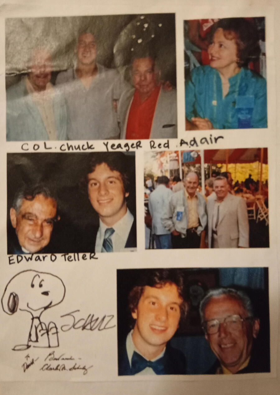 Hard to believe that I met Edward Teller, the father of the hydrogen bomb and had lunch with Jeannie and Charles Schulz. Of course he drew several snoopies for me. And Elizabeth Kubler-Ross who wrote The definitive book on death and dying